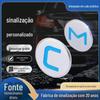 Adesivo de Emblema de Carro Galvanizado, Sinal de Modificação de Emblema de Carro, Personalizável com Logo, Letras, Números, Emblema Traseiro Cromado, ABS