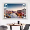 Comercio Exterior Estéreo Imitación Ventana Falsa Ventana Paisaje Torre del Reloj de Londres Pegatinas de Pared Pegatinas Sala de Estar Dormitorio Entrada Pegatinas de Papel Tapiz