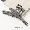 Pinza para el pelo con forma de tiburón grande y exquisita para mujer, con forma de espiga de trigo de alta calidad, ideal para la cabeza.
