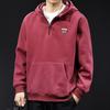 Sudadera con capucha y media cremallera para hombre 2025 Nueva Primavera y Otoño Ropa pesada Marca de moda para hombre talla grande Chaqueta para hombre Primavera
