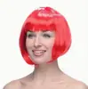 Ventas Directas de Fábrica Pelucas Monocromáticas para Estudiantes Pelucas Bob Carnaval Festival Comercio Exterior Pelucas de Muñeca Coloridas Cabello Corto Cabello Corto Lacio