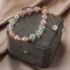 Una pulsera de moda super flash de cristal estilo ins coreano simple de alto sentido para damas