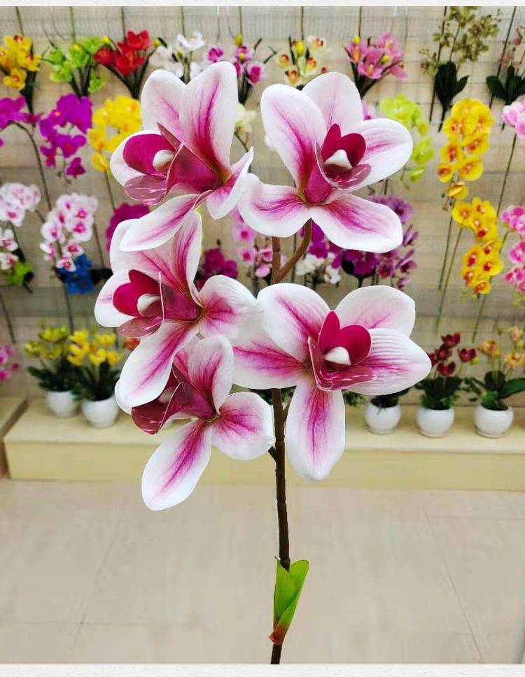 3D5头蕙兰,仿真花束,假花,家居装饰兰花,兰花