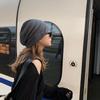 Sombrero de Mujer Autoretención Recomendado Japonés Todo Fósforo Bolsa Cabeza Otoño e Invierno Protección Orejas Cálido Montón Cabeza Sombrero