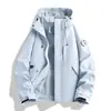 Cortavientos ligero para exteriores, nueva colección de otoño, chaqueta casual unisex con capucha, a prueba de viento e impermeable, adecuada para ropa de trabajo, y se puede personalizar con un logo