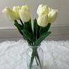 Flor de Tulipa Plástico Macio Decoração de Casamento Projeto Flores Artificiais Fotografia Decoração de Casa Atacado Transfronteiriço Florais em Estoque