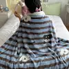 Nueva manta de lana de cordero estilo japonés de dibujos animados para otoño e invierno, manta de leche fleece, manta para sofá, manta para siesta en la oficina