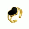 Venta Caliente Transfronteriza Estilo Frío Simple Anillo Gotero de Aceite de Acero Inoxidable Anillo Abierto Ajustable para Dedo Índice Joyería de Mano Venta al por Mayor