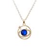 Collar con colgante de cadena de clavícula con diamantes de imitación de Joker con temperamento creativo nuevo con planeta estrella azul transfronterizo de Europa y Estados Unidos al por mayor