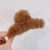 Pinza para el pelo Mao Mao de color sólido Pinza para el pelo Bola de pelo nueva en la parte posterior de la cabeza Pinza de tiburón elegante Adorno para el cabello femenino