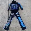 2025 comercio exterior transfronterizo nuevo primavera nuevo moda hombre suéter con capucha pantalones acampanados traje salida de fábrica