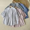 2025 Nueva Camisa de Cuadros Japonesa Mori para Mujer Primavera y Verano Holgada Casual Pequeña Fresca Top