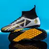 Zapatos de Fútbol de Caña Alta Transfronterizos para Adolescentes, Ag Clavo Largo y Multitacos Profesionales para Competición y Entrenamiento, Disponibles para Venta al por Mayor Zapatos de Fútbol Multitacos