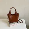 2026 Bolso Cubo Chic Simple Estilo Coreano Bolso de Hombro Cruzado Retro a la Moda Bolso de Mano de Personalidad para el Trabajo Diario