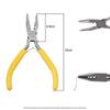 Alicate Artesanal DIY Alicate de Bico Fino Amarelo Alicate para Joias Alicate de Bico Redondo Multifuncional Mini Ferramenta de Enrolar Fio e Contas para Joias
