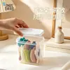 BNBS Caja de Almacenamiento para Mordedores de Bebé Organizador de Chupetes para Bebé Transparente con Tapa a Prueba de Polvo Juguetes de Comida para Bebé