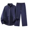 Nuevo Conjunto de Dos Piezas para Hombre de Primavera y Otoño: Sudadera y Pantalones Largos, Deportivos Casuales, Talla Grande Chaqueta Holgada Cárdigan Sudadera