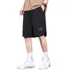 Pantalones Cortos de Seda de Hielo para Hombre Verano Deportes al Aire Libre Secado Rápido Cinco Puntos Running Pierna Ancha Corte Recto Pantalones de Baloncesto