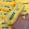 Novo modelo transfronteiriço: Palito de manteiga de blocos de montar, bola artesanal com som crocante controlado para alívio do estresse, brinquedo popular realista de comida para alívio do estresse e desabafo