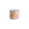 Bote redondo común para snacks de 570 ml, bote para galletas, botella de plástico transparente, bote sellado con tapa transparente, bote para alimentos