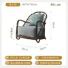 Foshan Móveis Cadeira de Sofá Individual Estilo Wabi-Sabi Artesanato de Rattan Indonésio Cadeira de Rattan Mesa Lateral Combinação Conjunto de Três Peças para B&B Varanda