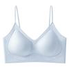 Pegamento de Gel Soporte Suave Ropa Interior Ultra Delgada para Mujer Push-Up Senos Pequeños Tirante Sujetador Transpirable Fresco para Mujer Sin Aros Transfronterizo