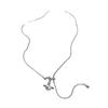 Collar con Colgante Saturno de Perla Nuevo 2024 para Mujer, Simple, de Alta Gama, Ajustable, con Cadena de Lana para Otoño e Invierno