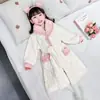 Bata de Noche para Niñas Invierno Niñas Otoño e Invierno Bata de Coral para Niñas Pijamas de Franela para Bebés Ropa de Casa de Princesa