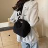Bolsa de Nylon para Mujer 2026 Nueva Moda Coreana Bolso de Lona tipo Concha Tendencia Casual Tela Lavada Bolso Cruzado para Estudiante