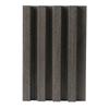 Muestra de rejilla de madera maciza, panel de pared al por mayor, forma cóncava y convexa, fondo de TV, decoración de pared, techo de balcón de madera ecológica