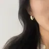 Joyería de Aguja de Plata s925 Pieza de Espejo Pequeño Pendientes Pendientes Pendientes Mujer Diseño de Lujo Ligero Sentido Avanzado Otoño e Invierno Nuevo