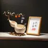 Ping An Xile cabaça decoração de armazenamento alto padrão luxo leve entrada sala de estar decoração de arte criativa armazenamento de chaves