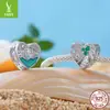 Colgante de plata doble cara playa de verano con cuentas plata s925 pulsera DIY cuentas estilo oceánico palmera accesorios de joyería