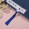 Pendente de Franja de Lótus de Jade Branco Novo Estilo com Contas Marcador de Página Estilo Antigo Sachê Puxador de Bolsa DIY Fabricante Atacado
