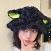 Cordero Mimi ~ azul oscuro azul claro * sombrero de pescador de felpa orejas sombrero de invierno peludo dulce chica japonesa
