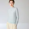 Suéter de punto de cachemir 100% puro, estilo nuevo, primera línea, listo para usar, cuello semi-alto, tejido sin costuras, versátil