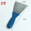 Espátula de Plástico Azul 2 pulgadas Raspador de Limpieza Espátula de Acero Inoxidable Paleta Espátula Venta al por Mayor