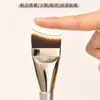 Brocha de Base Ultra Fina Que No Absorbe el Polvo, Brocha de Cola de Pez en Forma de Media Luna Angulada, Brocha de Maquillaje Ultra Fina para Corrector para Base Líquida
