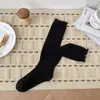 Meias de Renda de Orelha de Pau Outono Inverno Meias para Panturrilha Femininas JK Meias de Renda até a Coxa Meias até o Joelho Cor de Café Meias Bonitas para Pernas Femininas Meias Largas