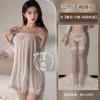 Lencería Sexy Talla Grande Vestido Transparente Encaje Deseo Puro Tirante Descubierto Camisón Apasionado No Necesita Quitarse
