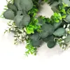 Plantas Artificiais Transfronteiriças Girassóis Margaridinhas Eucalipto Pequenas Coroas Decorações de Suspensão de Plástico Enfeites de Porta Decorações de Hotel