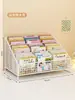 Estante de Livros de Mesa Porta-Livros Ilustrados Infantis Mesa de Cabeceira Estante de Armazenamento para Janela de Canto Mesa de Leitura para Bebê Caixa de Armazenamento Pequena Integrada