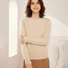 Suéter de Cachemira 100% Estilo Nuevo para Mujer, Tejido de Punto de Cuello Redondo Otoño e Invierno, Suéter de Cachemira Holgado