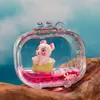 Muñeca Flotante de Dibujos Animados Botella de Arena Movediza con Aceite Líquido Adornos Llaveros Acrílicos para Mayoreo Accesorios Puestos de Joyería Pequeños