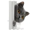 Cortina de Chuveiro Encantadora de Gato British Shorthair Cinza Conjunto de Quatro Peças Divisória de Banheiro Itens de Decoração para Casa com uma Foto do Produto Acabado