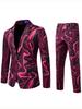 2025 Transfronteiriço Amazon Novo Terno Estampado Tie-Dye Europeu e Americano Vestido de Terno Terno de Performance Terno Casual Terno