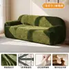 Sofá doble de uso doméstico para sala de estar, sofá para apartamentos pequeños, sofá de chenilla para apartamentos de alquiler, sofá de recepción para tienda de ropa