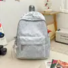 ¡Hielo azul de agua! Mochila para mujer con pentagrama bordado de letras y planeta, nuevo modelo de verano 2026, mochila estudiantil de gran capacidad