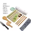 Ferramentas para Fazer Sushi, Faca de Sushi, Esteira de Bambu para Enrolar, Prato de Cerâmica, Colher Japonesa para Arroz, Conjunto de Moldes para Bolinho de Arroz e Sushi
