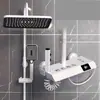 Chuveiro Termostático para Banheiro, Cor Cinza Armado, Todo em Cobre, Embalagem Aberta, Bico de Chuveiro Pressurizado tipo Chuva para Banheiro Doméstico